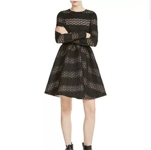 Maje Lace Fit And‎ Flare Dress